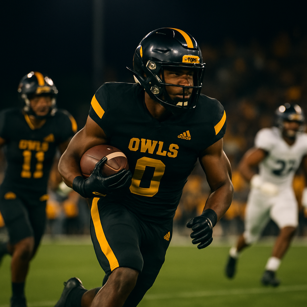Kennesaw State players in black and gold compete during a game, illustrating an evidence-focused